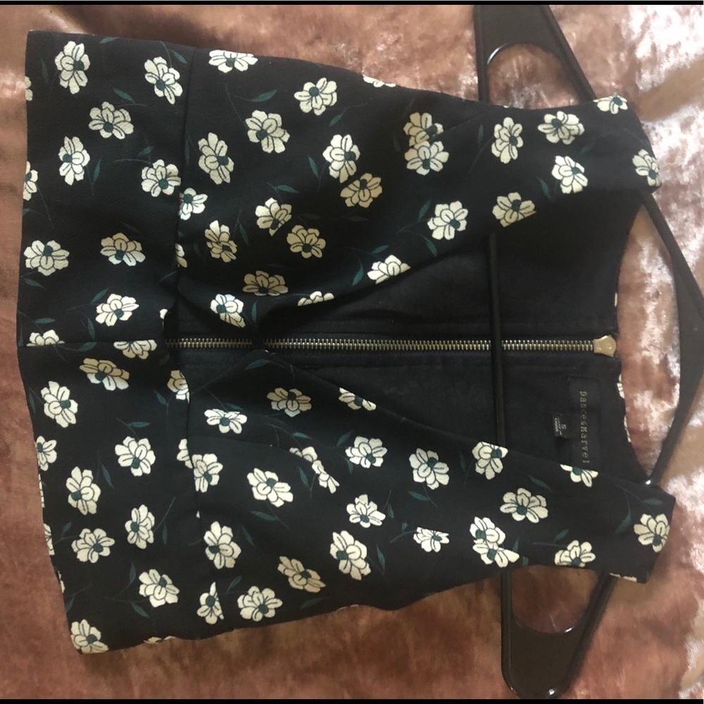 black vintage crop top